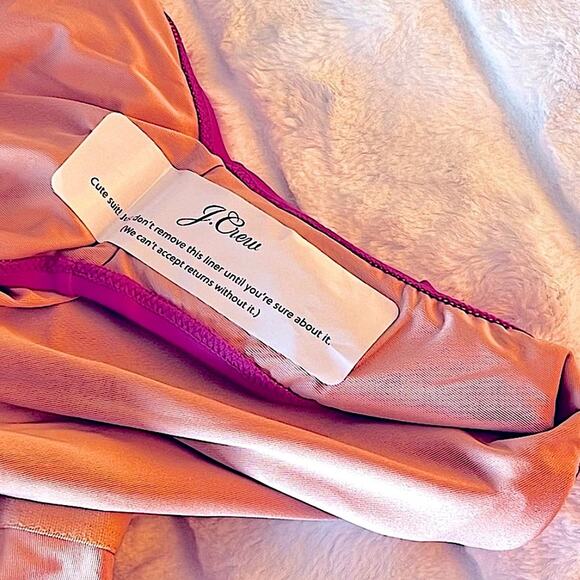 J. Crew Pink One-Shoulder Swim One Piece - Picture 13 of 16